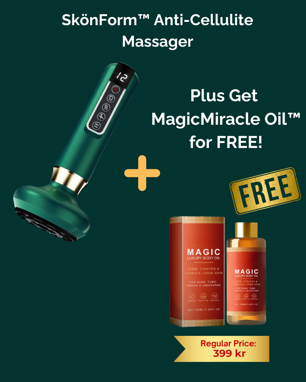 Cellulite Eraser + GRATIS luksus MagicMiracle Oil