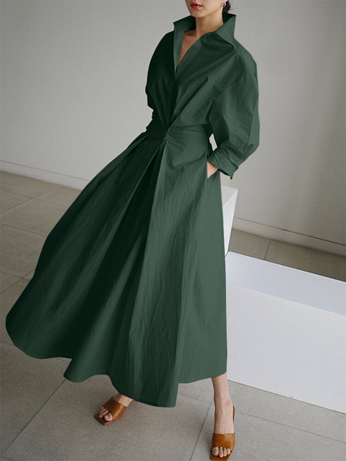 Freja | Klassisk Lang Kjole med Elegance