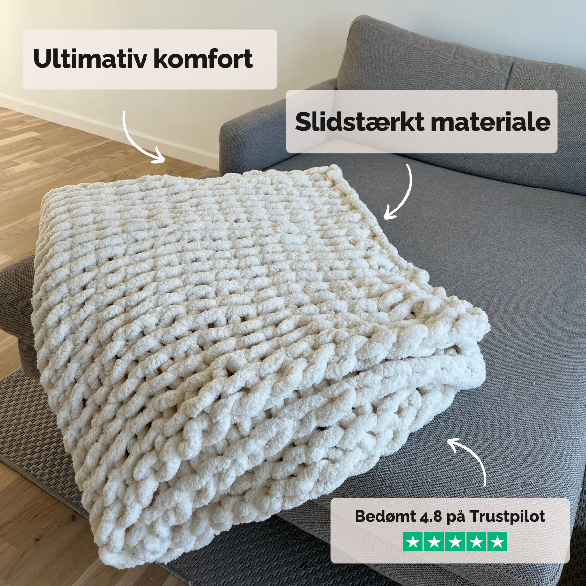 Eksklusivt chenilletæppe – Ultra blødhed & nem vedligeholdelse