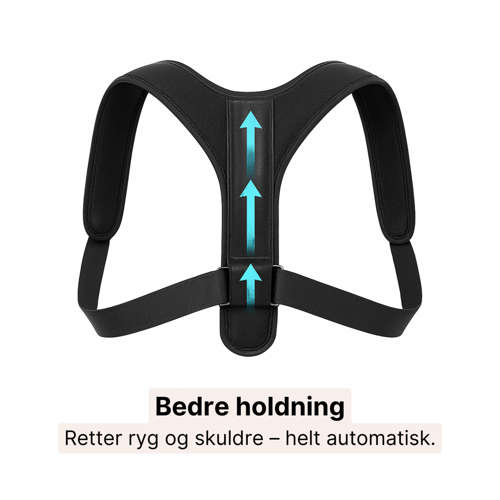 Holdningskorrigerende Rygstøtte til Mænd og Kvinder