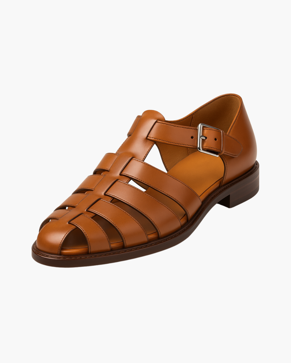 Renaud | Elegant lukket sandal med rem og spænde
