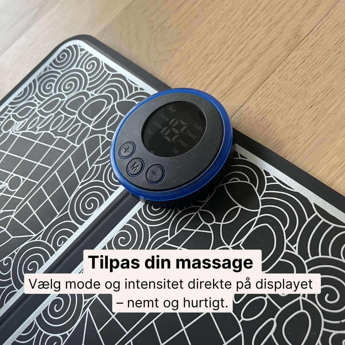 Fodmassageapparat med EMS