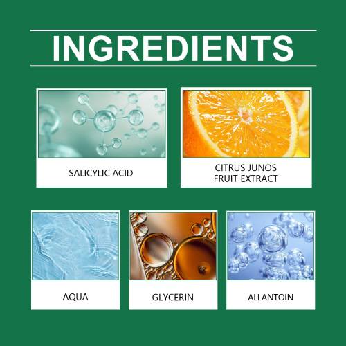 Grøn te citrus fod-peelingspray