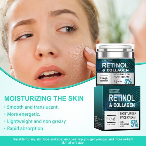 Retinol og kollagen ansigtscreme til fine linjer