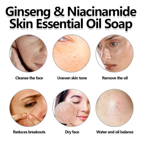 Ginseng ansigtssæbe med niacinamid