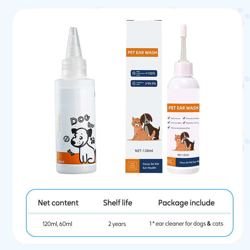 Ørerens til hunde og katte – 120 ml