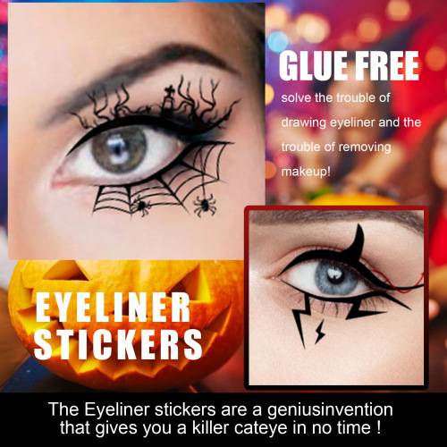 Halloween eyeliner-stickers