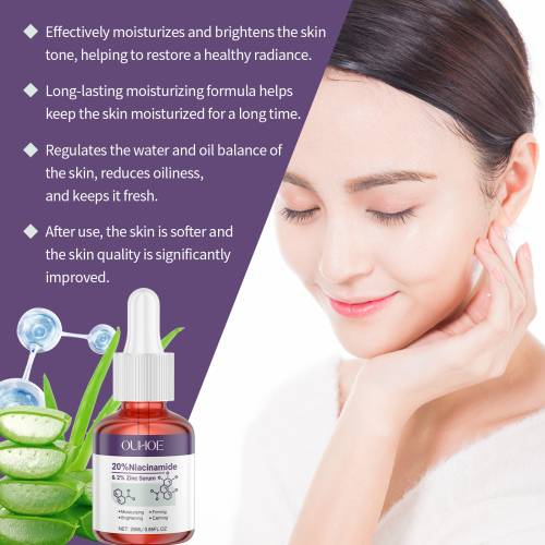 Niacinamid og aloe serum for finere porer