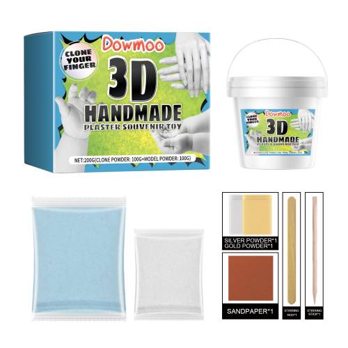 3D hånd- og fodaftryks-sæt