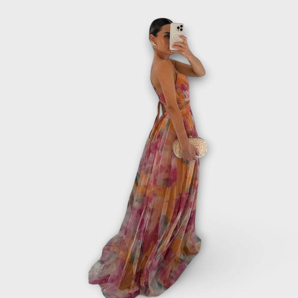 ANNAI MESH MAXIKJOL | Elegant og figurskabende pasform