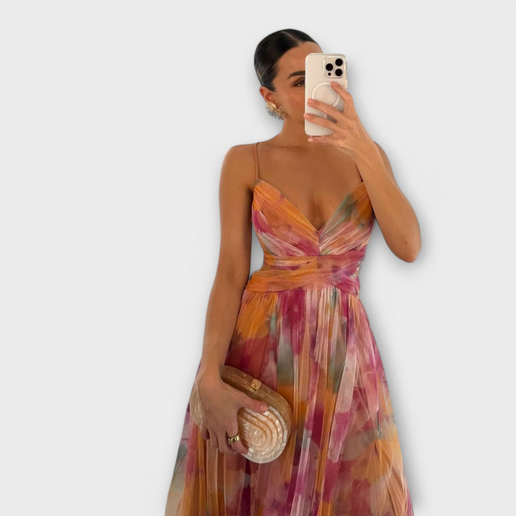 ANNAI MESH MAXIKJOL | Elegant og figurskabende pasform