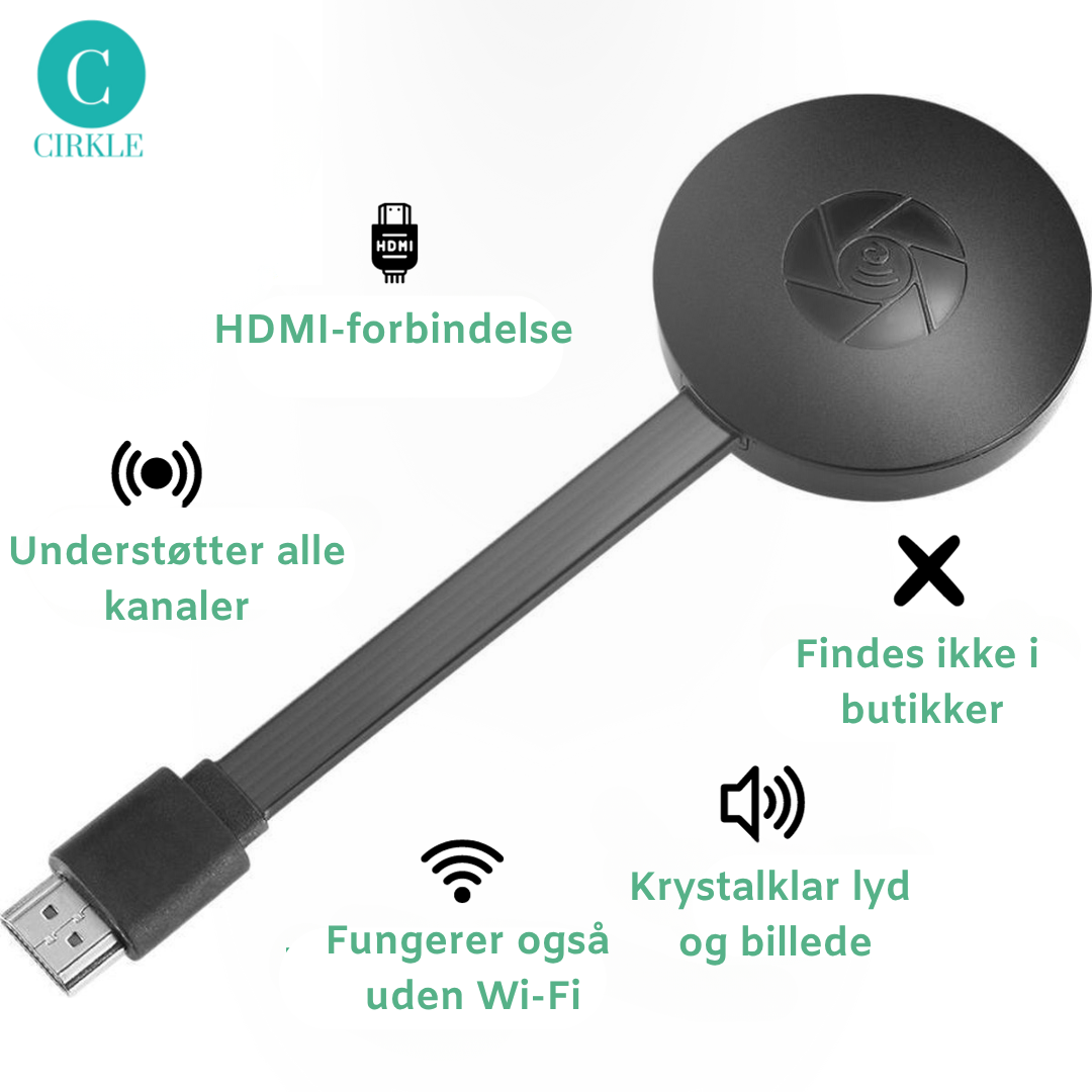 Prettylink™ | Danmarks #1 trådløse casting – helt uden Wi-Fi!