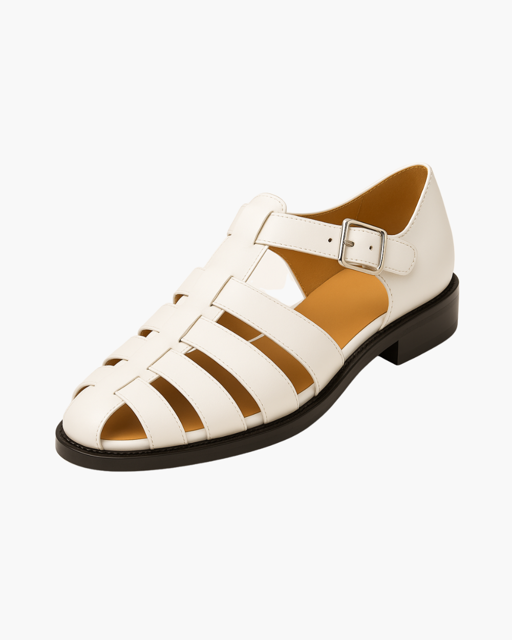 Renaud | Elegant lukket sandal med rem og spænde