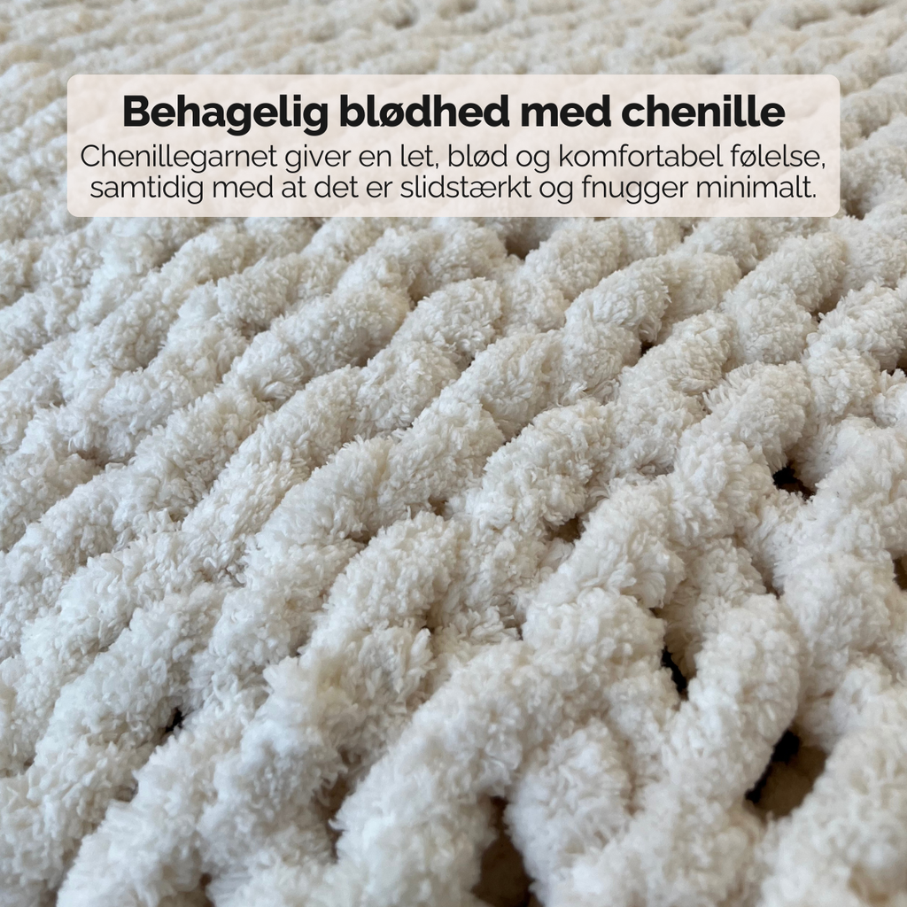Eksklusivt chenilletæppe – Ultra blødhed & nem vedligeholdelse
