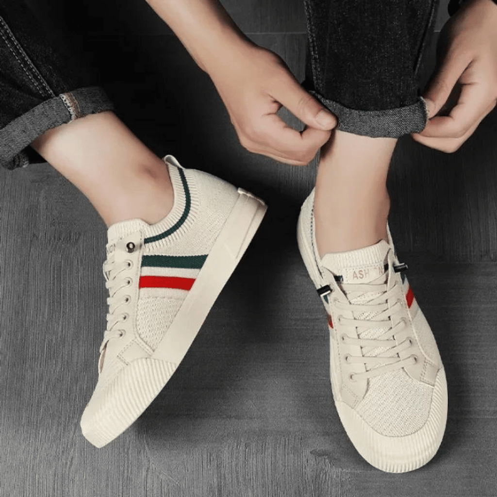 Jon | Stilfulde Stribede Sneakers