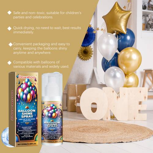 Ballon-glansspray, langvarig glans