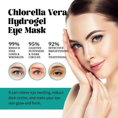 Chlorella hydrogel-øjenpads med aloe