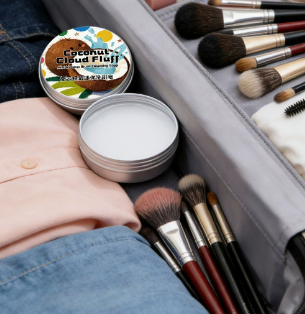 Rensesæbe til makeuppensler, rejsestørrelse
