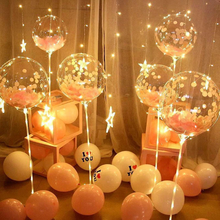 LED-balloner til festdekoration – 6 stk.