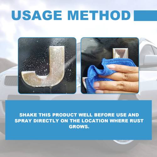 Flyverust-fjerner spray