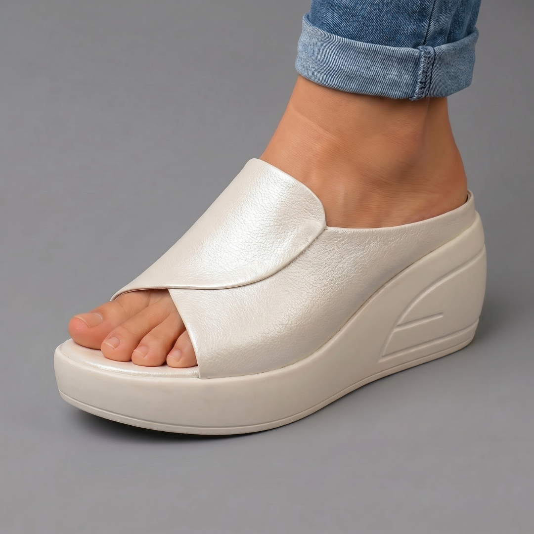 Maren | Ortopædiske Slip-on Kilehælsandaler