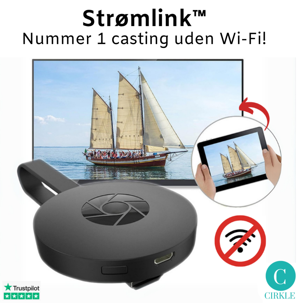 Prettylink™ | Danmarks #1 trådløse casting – helt uden Wi-Fi!