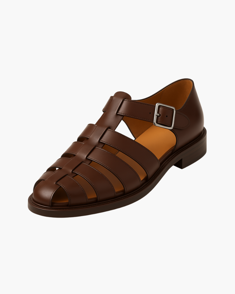 Renaud | Elegant lukket sandal med rem og spænde