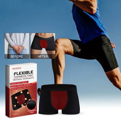 Herre-boxershorts med mellemhøj talje, stretch