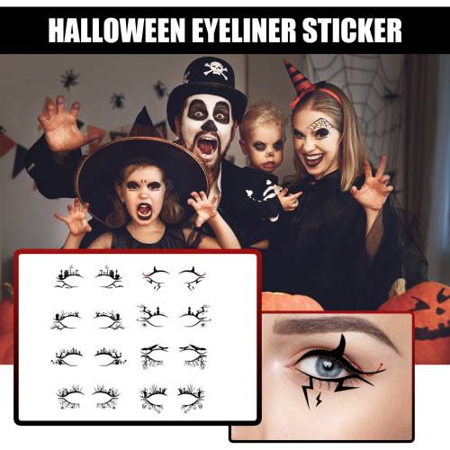 Halloween eyeliner-stickers
