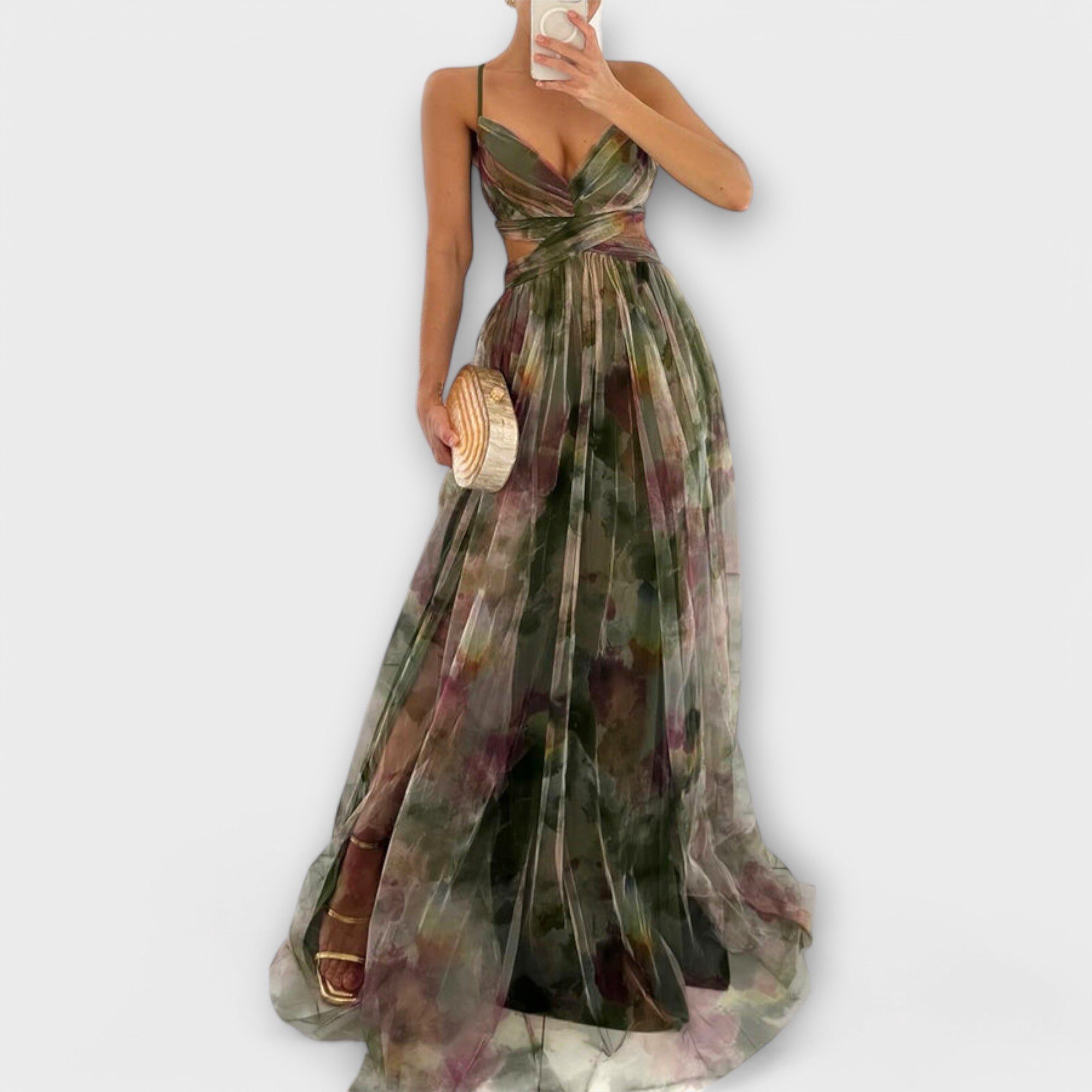 ANNAI MESH MAXIKJOL | Elegant og figurskabende pasform