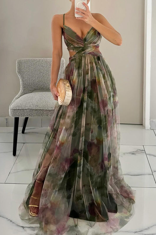 Giselle – Sommerlig maxikjole med blomsterprint