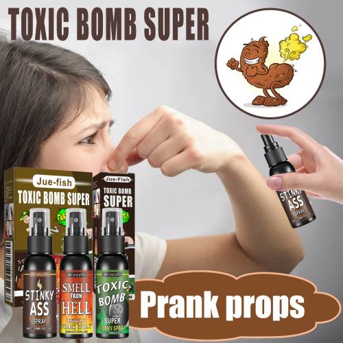 Rød spøg-stinkspray