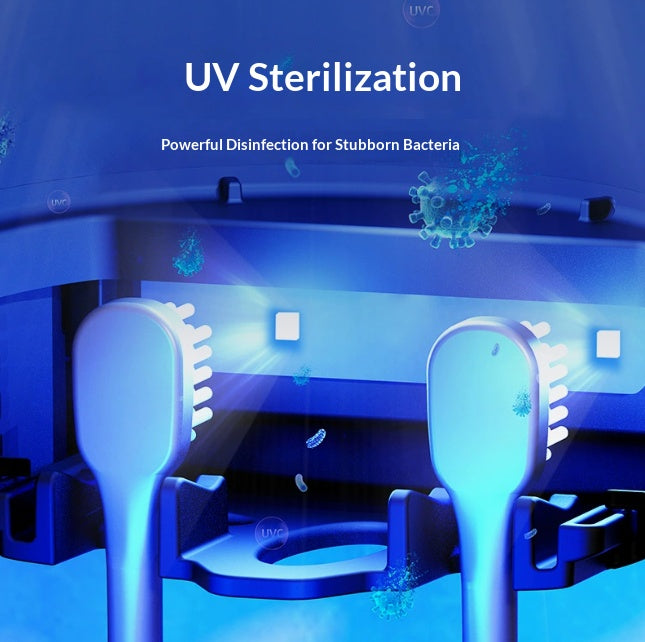 UV-C tandbørsteholder med tørrefunktion