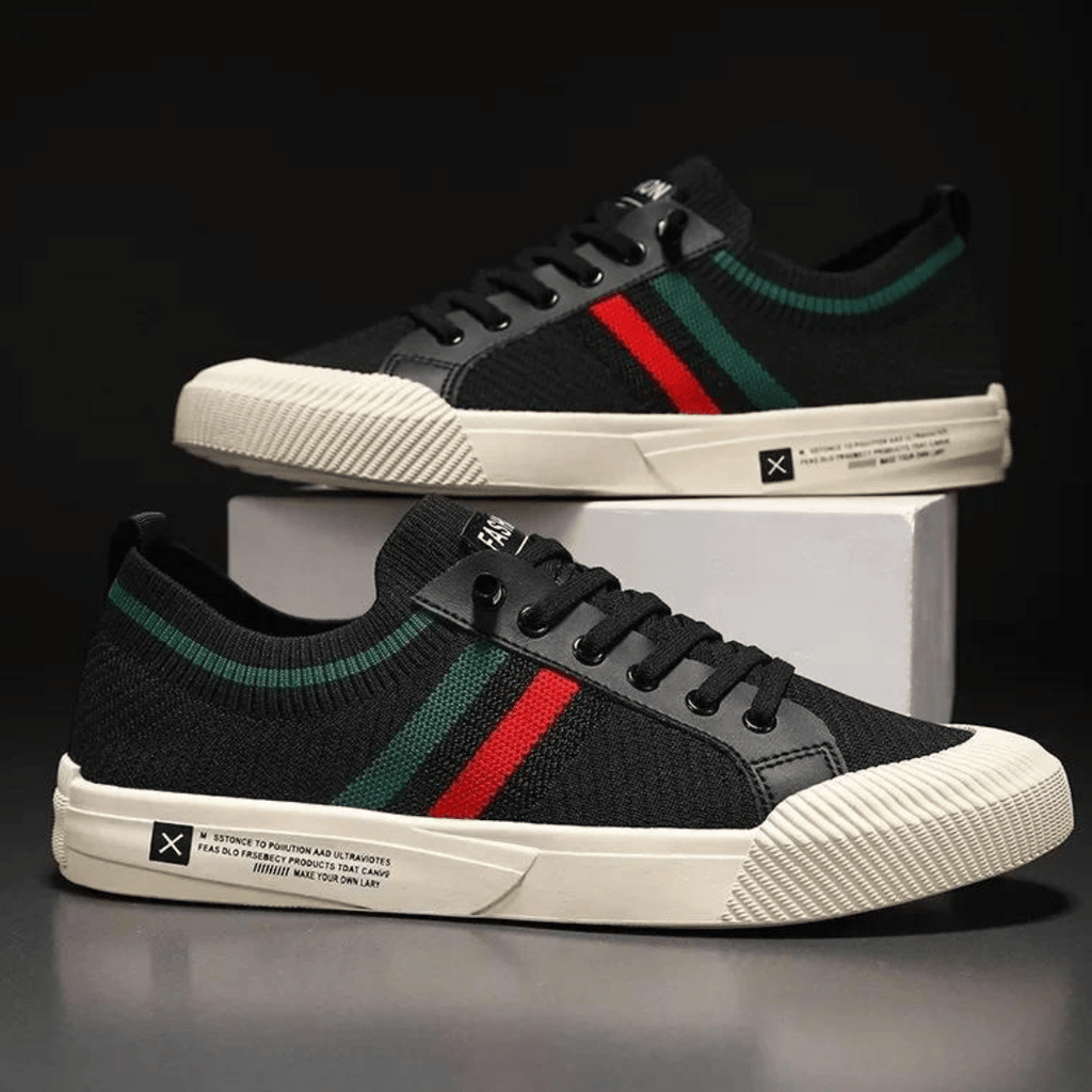 Jon | Stilfulde Stribede Sneakers