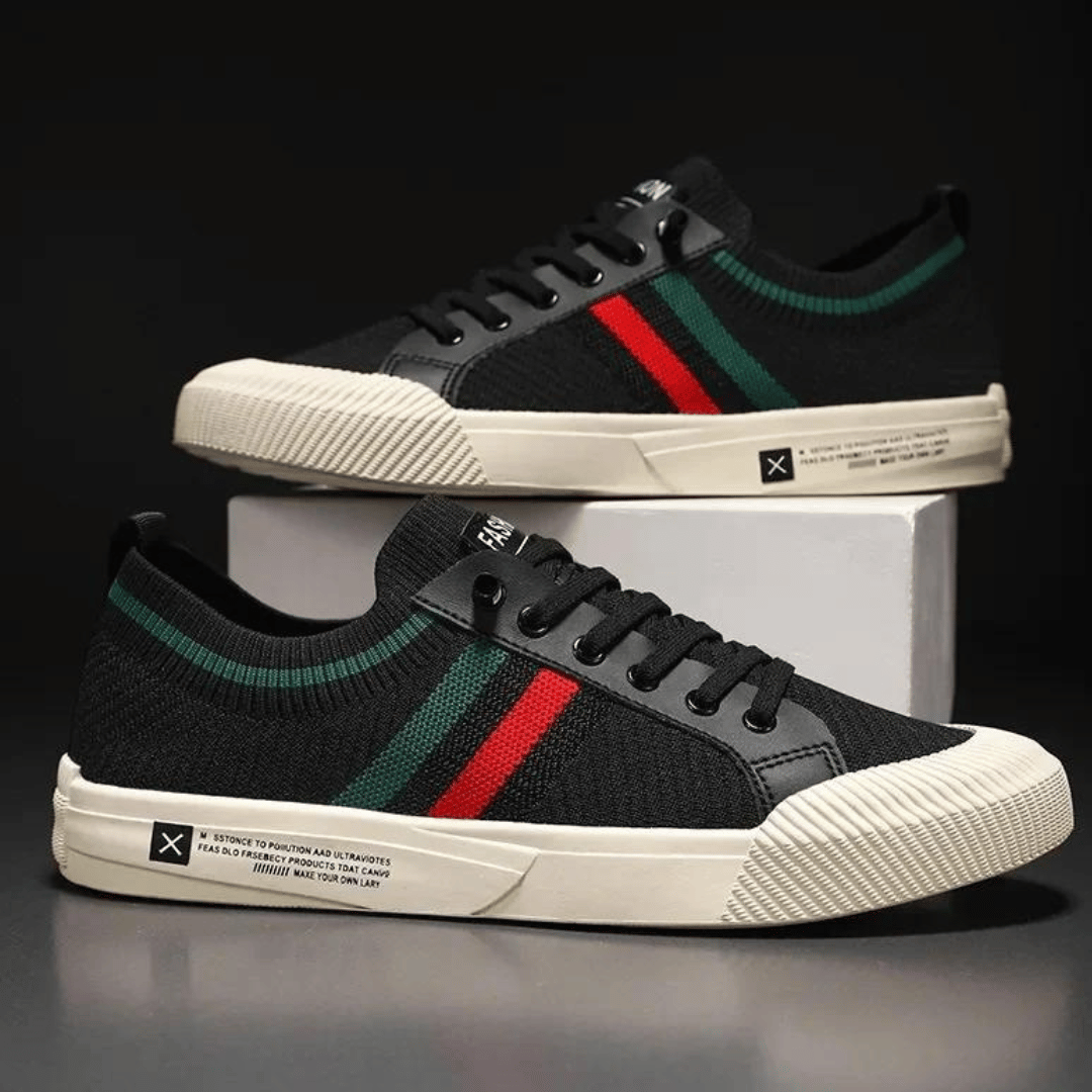 Jon | Stilfulde Stribede Sneakers