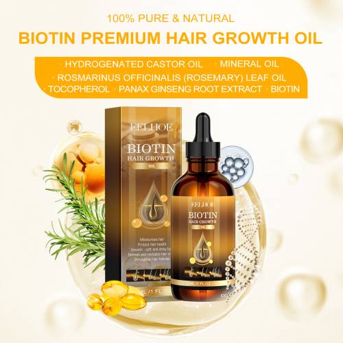 Biotin og rosmarin hårolie