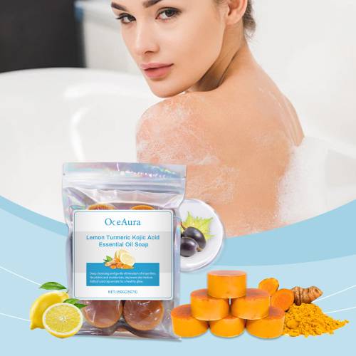 Citron gurkemeje sæbe med kokosolie
