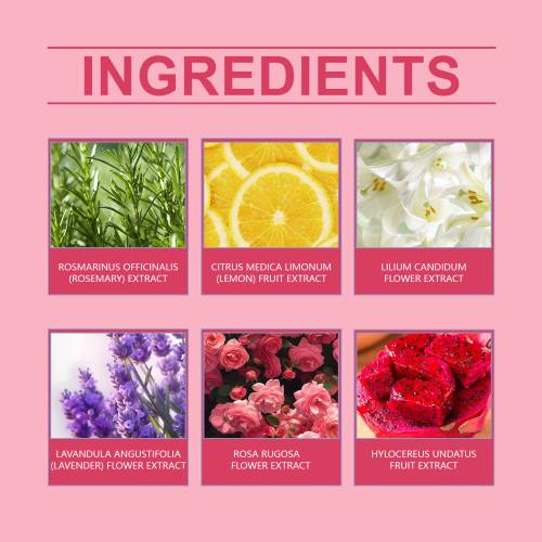 Blomster-badekugler med rose og dragefrugt