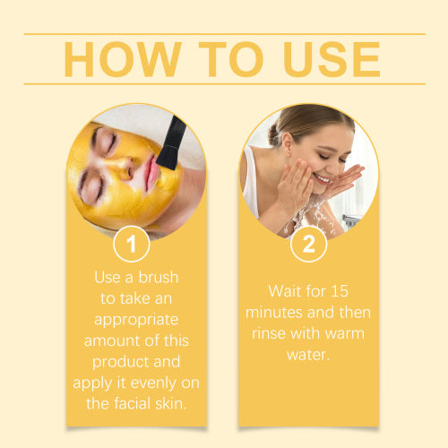 C-vitamin gurkemeje lermaske