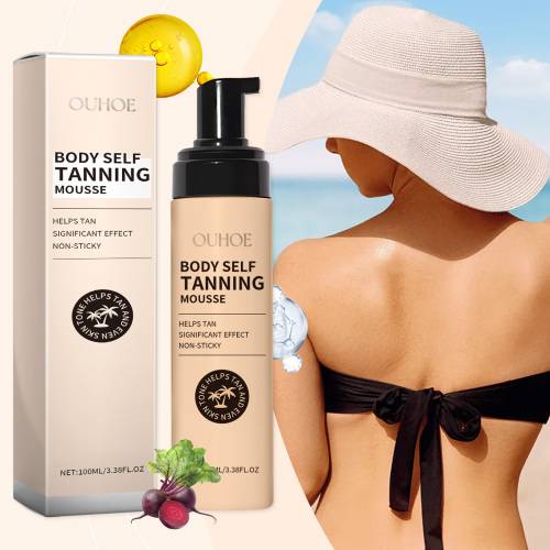 Bronzing bodymousse med hyaluronsyre