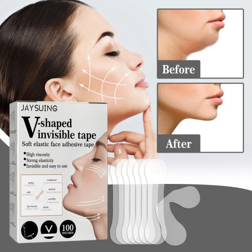 Transparente V-face-lift stickers