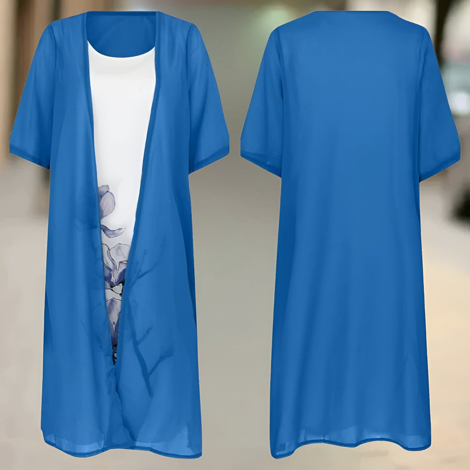 LARISSA KJOLE | Sommerlig elegance med gratis cardigan