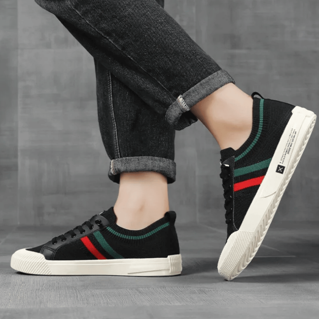 Jon | Stilfulde Stribede Sneakers