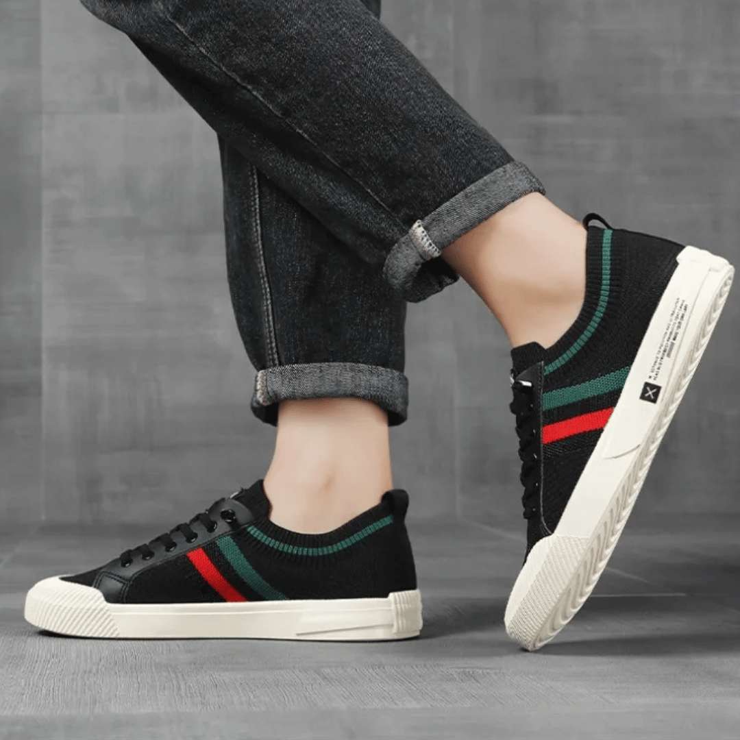 Jon | Stilfulde Stribede Sneakers