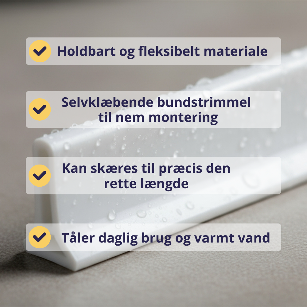 Vandstopper til badeværelse