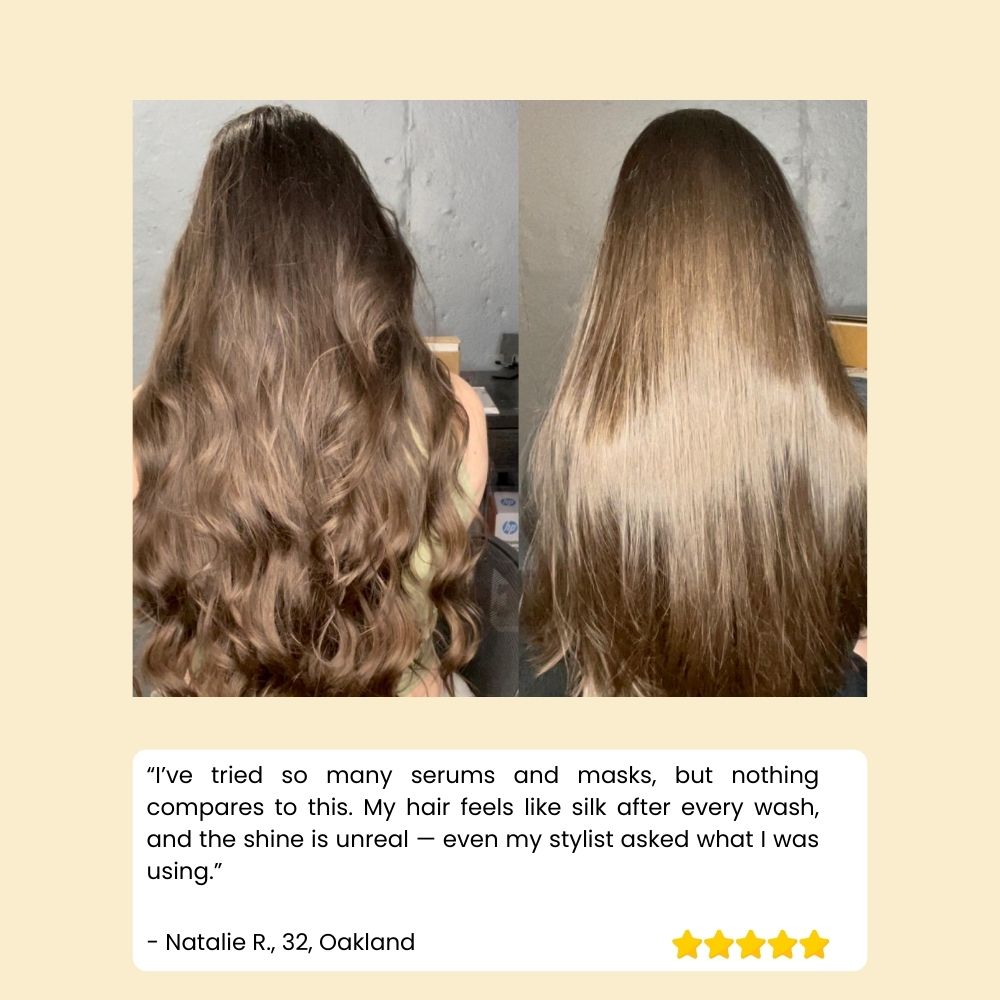 Keratinbehandling til tørt og glansløst hår