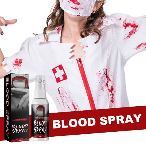 Kunstigt blod-spray til halloween og film