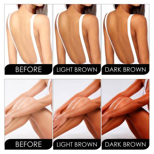 Mørk bronzing-lotion med langvarig farve