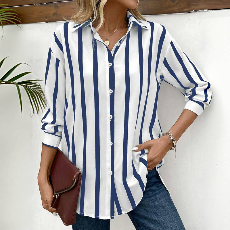 Lana – Stribet bluse