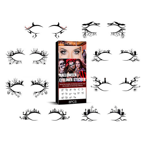 Halloween eyeliner-stickers